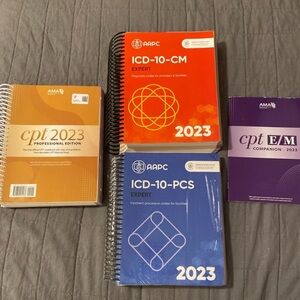 🚫Sold🚫CPT Codebook, ICD-10-CM, ICD-10-PCS, CPT EM Companion Book